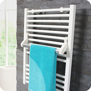 Radiateur sèche-serviette eau chaude et électrique