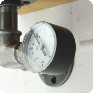 Manomètre pour contrôle pression eau 0/10b - 50 boîtier inox