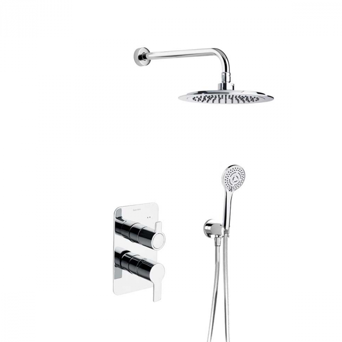 Kit de douche avec support douchette flexible et douchette