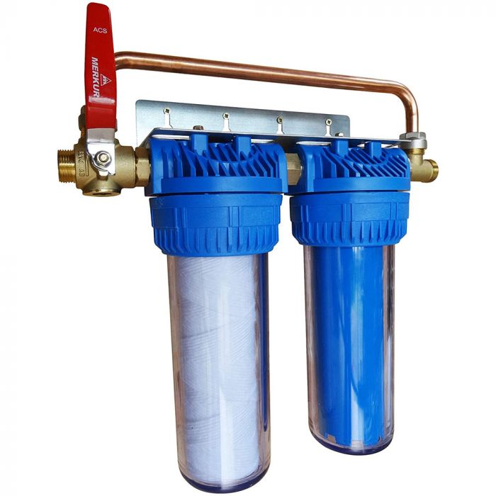 Station de filtration et de traitement d'eau Duplex Aquaphos + By