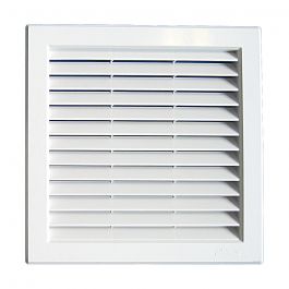 Grille ventilation PVC traditionnelle à encastrer 217x217mm