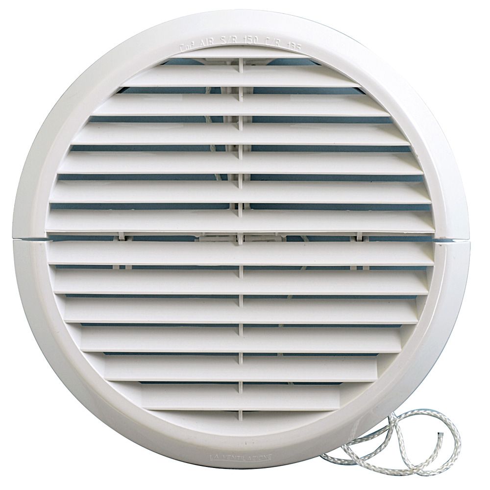 Grille de ventilation ronde à encastrer avec moustiquaire - blanche chez  Frans Bonhomme
