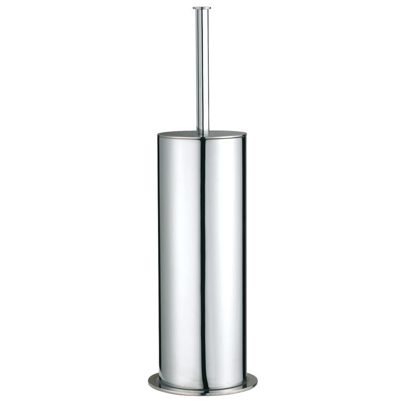 Porte-balai wc TRATTO en acier inox AISI 304 brossé - Ø8 x h43 cm