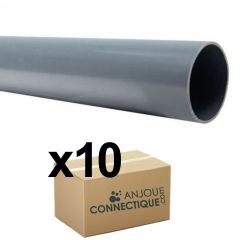 10 Tubes PVC évacuation NF-Me lisse - diamètre 32 mm - 4 mètres - ép. 3,0 mm - Arcanaute