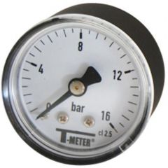 Manomètre ABS à cadran sec RADIAL Mâle 1/2" (15/21) - Ø100 - 0 à 25 bar - Sferaco