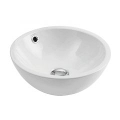 Vasque céramique ronde à poser CASTELLON C- Blanc - Ø350 x H145 mm - Bathco