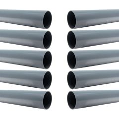 10 Tubes PVC évacuation NF-Me lisse - diamètre 32 mm - 4 mètres - ép. 3,0 mm - Arcanaute