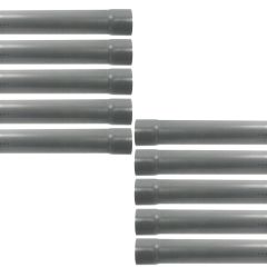 10 Tubes PVC évacuation NF-Me prémanchonné - diamètre 100 mm - 4 mètres - ép. 3,0 mm - Arcanaute