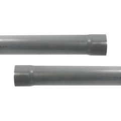 2 Tubes PVC évacuation NF-Me prémanchonné - diamètre 100 mm - 4 mètres - ép. 3,0 mm - Arcanaute