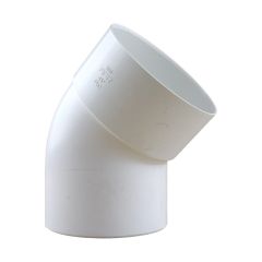 Coude PVC 45° MF pour tube Ø100 épaisseur 2.2mm - blanc - First Plast