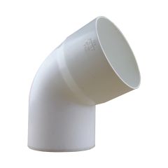 Coude PVC 67°30 MF pour tube Ø100 épaisseur 2.2mm - blanc - First Plast