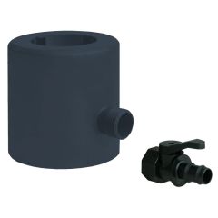 Récupérateur d'eau de pluie en PVC pour tube Ø63-80-100-92x57 mm - Anthracite - First Plast