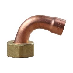 Coude écrou prisonnier 1/2"(15/21) - Tube Cuivre Ø12