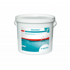 Boîte de 5kg de pastilles Chloriklar pour traitement chlore choc piscine - Bayrol