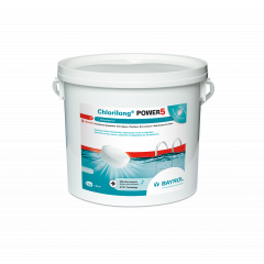 Seau de 5kg de galets Chlorilong POWER pour traitement chlore 5 fonctions piscine - Bayrol
