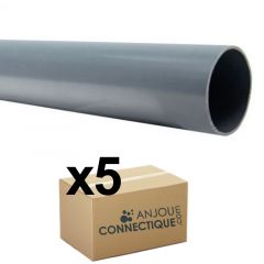 5 Tubes PVC évacuation NF-Me lisse - diamètre 32 mm - 4 mètres - ép. 3,0 mm - Arcanaute