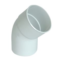 Coude PVC 45° MF pour tube Ø100 épaisseur 2.2mm - blanc - First Plast