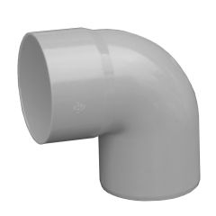 Coude PVC 87°30 MF pour tube Ø80 - gris - First Plast