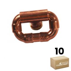 Lot de 10 Boutons mobile en cuivre Ø12 - Arcanaute