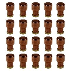 Lot de 20 Mini boutons de meuble cuivre "Industriel" Ø18 - Arcanaute