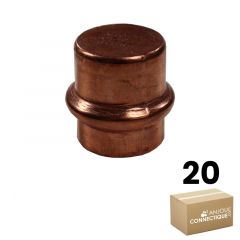 Lot de 20 Boutons de Meuble Matière Cuivre Laiton "Vintage-Rétro" - Ø18 - Arcanaute