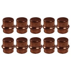 Lot de 10 Boutons de Meuble Matière Cuivre Laiton "Vintage-Rétro" - Ø18 - Arcanaute