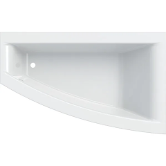 Baignoire acrylique sanitaire asymétrique Geberit RENOVA PLAN 170x105cm, avec pieds - Geberit