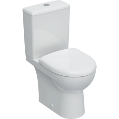 Pack WC au sol RENOVA COMPACT sans bride avec abattant frein de chute et déclipsable - Geberit