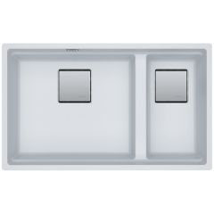 Cuve Kubus 2.0 Fragranit KNG 120 - Blanc Artic - Manuel - 760 x 460 x 200 mm (sous-meuble 80 cm) - Franke