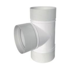 Culotte Y FFF Ø125 pour tube Ventilation Rond Ø125 Blanc - First Plast