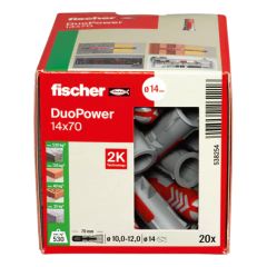 Boîte de 20 chevilles DuoPower Ø14x70mm - Fischer