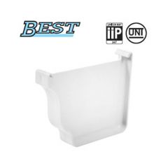 Fond de gouttière droite/gauche PVC BEST - Blanc - First Plast