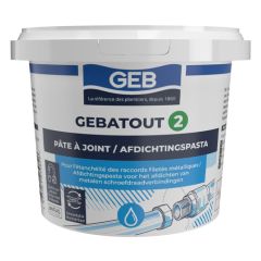 GEBATOUT Pâte à joint pour raccords filetés 500g