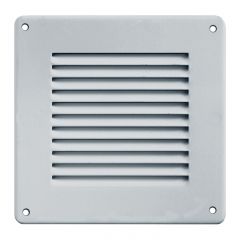 Grille ventilation métal 140x140mm - Couleur aluminium