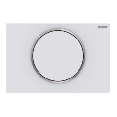 Plaque de déclenchement blanc mat laqué Sigma10 pour rinçage interrompable - Geberit