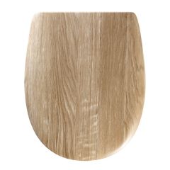 Abattant wc bois mat "Angora Wood" - descente manuelle