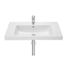 Lavabo mural "The Gap" percée 1 trou avec jeu de fixations 800 x 460 mm - blanc - Roca