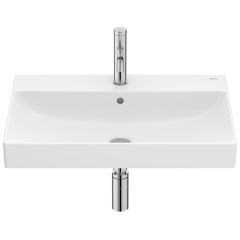 Lavabo mural fineceramic "Ona"avec jeu de fixations 650 x 460 mm - Blanc mat - Roca