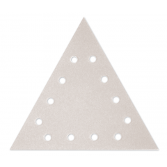 Paquet de 12 abrasifs triangle argent perforés MOUSSFLEX - grain 60 - pour Giraffe - Flex