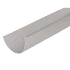 Profilé gouttière PVC 33 demi-ronde en 4m - gris - First Plast