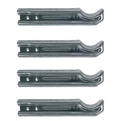 Lot de 4 supports à sceller pour radiateur en fonte type traditionnel - longueur axe 255 mm - longueur totale 290 mm - Ram