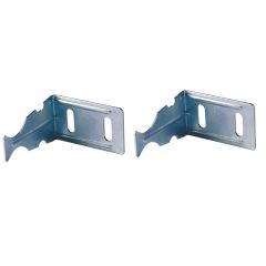 Lot de 2 supports réversible à visser pour radiateur en aluminium - dimension 83x80x48 mm - Ram