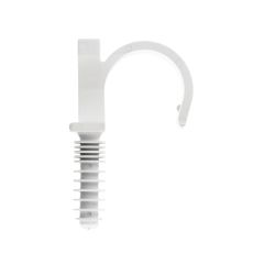 Seau de 100 RAMCLIP blanc simple Ø25/26 pour fixer les gaines souples - Ram