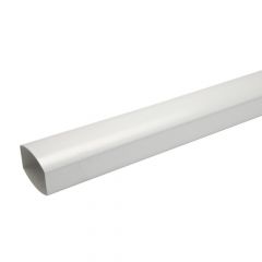 Tube de descente gouttière BEST - Ø oval 92x57 blanc 4m - First Plast