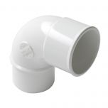 Coude PVC blanc NICOLL Mâle Femelle 87°30 - Ø50