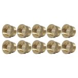 Lot de 10 Mamelons Laiton Egal Mâle/Femelle 3/4" (20/27) - Arcanaute