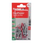 Blister de 18 chevilles universelles Duopower Ø5 x 25 mm + vis à tête ronde Ø3,5 x 35 mm - Fischer