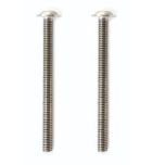 Lot de 2 vis inox M6 x 95 mm au pas de 100 pour abattant de WC OLFA Ariane pion fixe