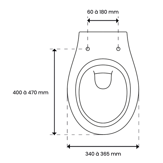 Set accessoire WC Ariane Gris Manhattan céramique Brillante - descente  assistée - déclipsable - Olfa